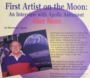 The May 1994 issue of Odyssey Magazine included my interview and photo of Alan Bean. Photo © Marianne Dyson.