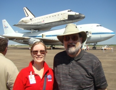 Marianne & Ted Dyson at Endeavour visit to Houston 9-9-12.